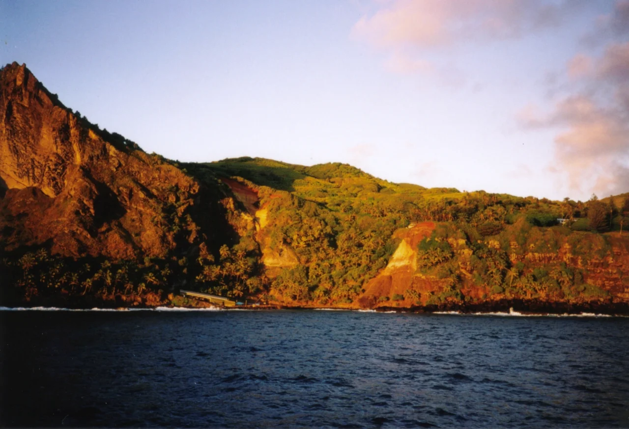 Bounty Bay, Pitcairn Island, at dawn