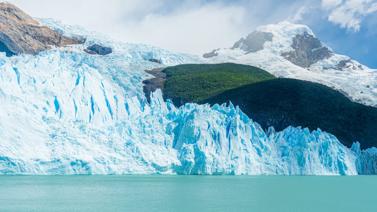 East face of the Spegazzini Glacier, in Los Glaciares National Park, Argentina