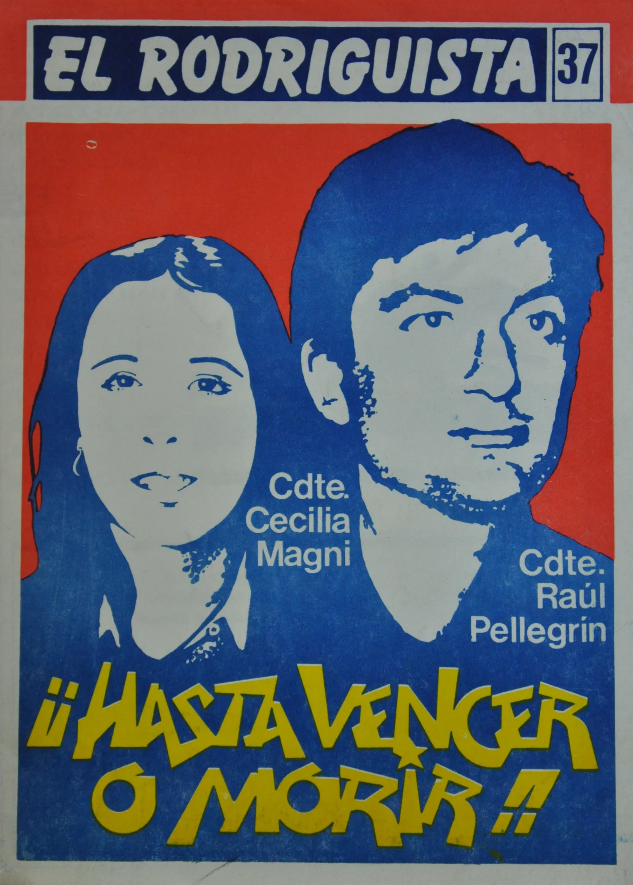 Cover of an underground magazine of the era of dictatorship in Chile ("El Rodriguista" Nr. 37, November 1988).