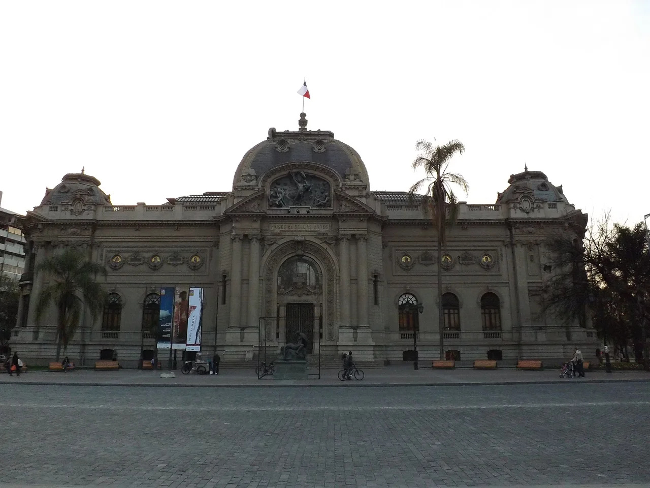 The Front View of the Chilean National Museum of Fine Arts in 2023