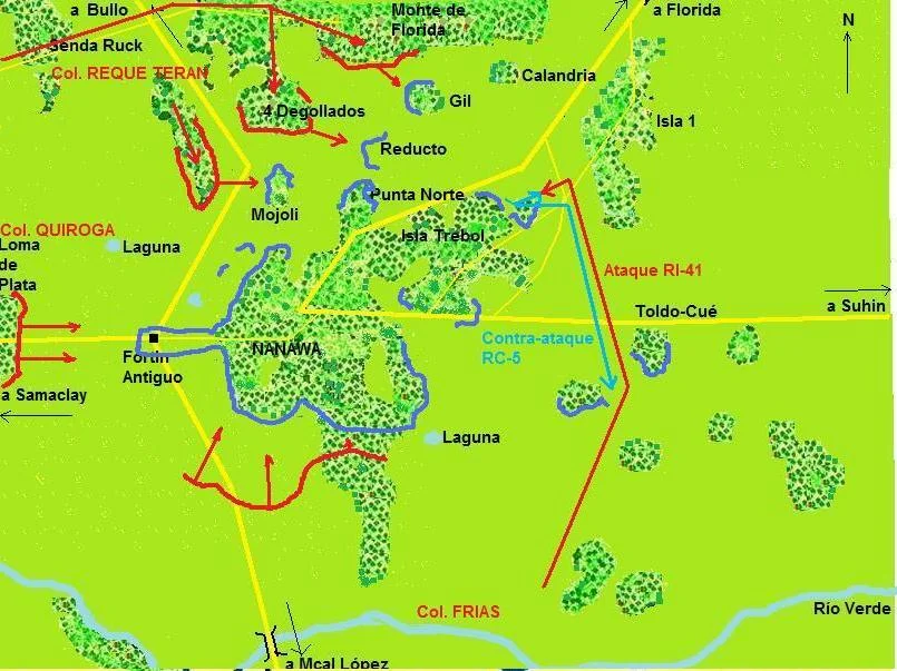 Guerra del Chaco. Primera batalla de Nanawa