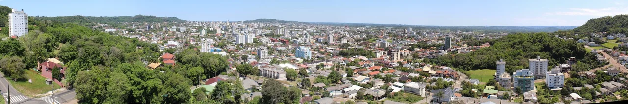 Panorama de Santa Cruz do Sul em outubro de 2023, tirado na zona norte da cidade.