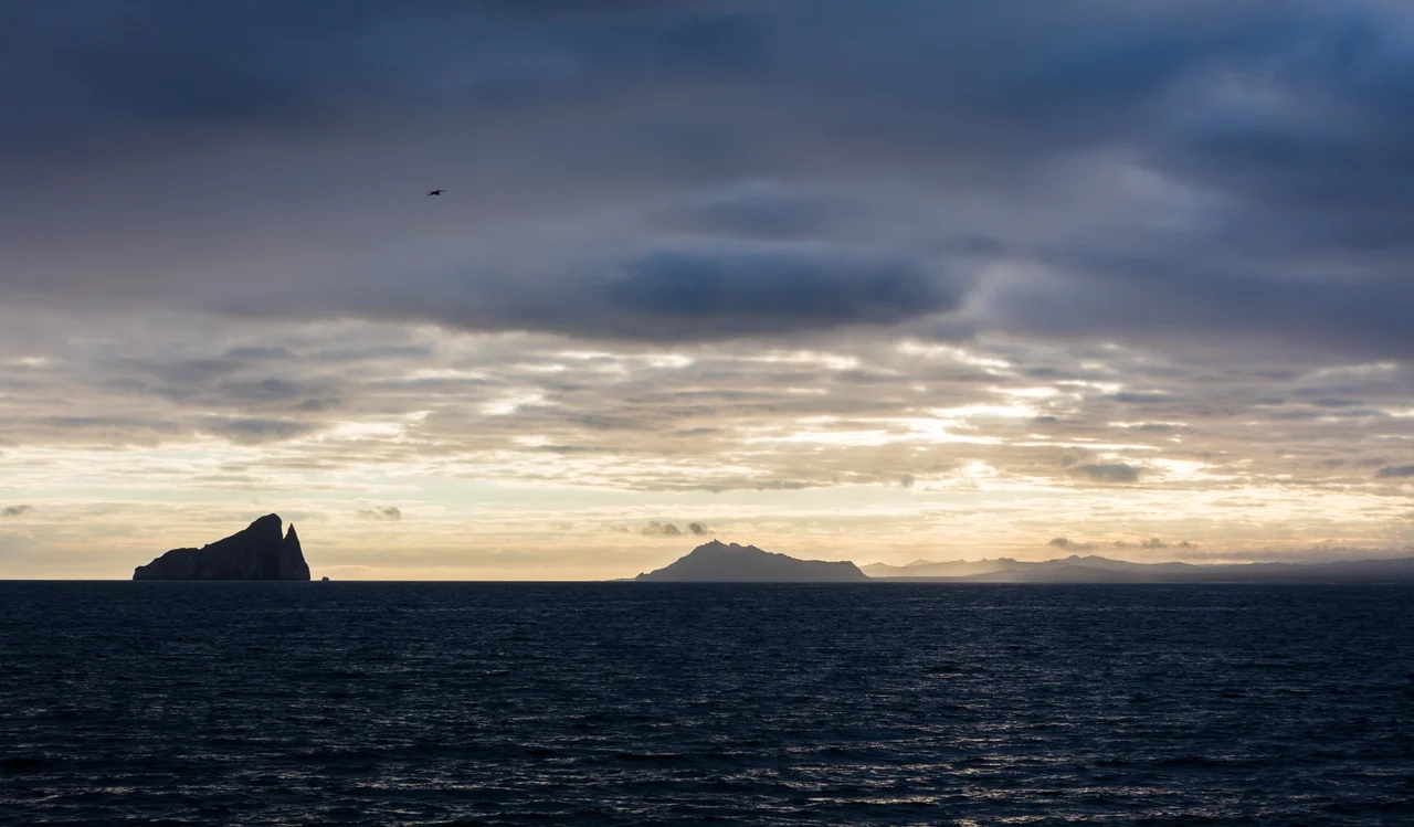 Sunrise in San Cristobal island, Galapagos islands, Ecuador
