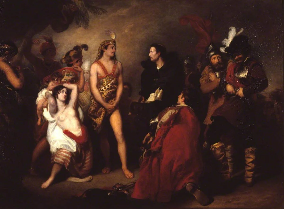 Henry Perronet Briggs (1791-1793-1844) - The First Interview between the Spaniards and the Peruvians - N00375 - National Gallery.jpg
