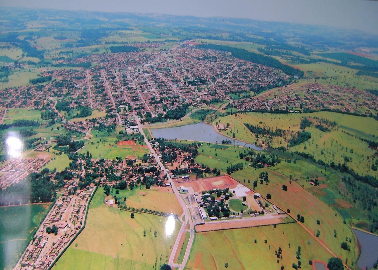 Vista aérea da cidade de Morrinhos-Goiás