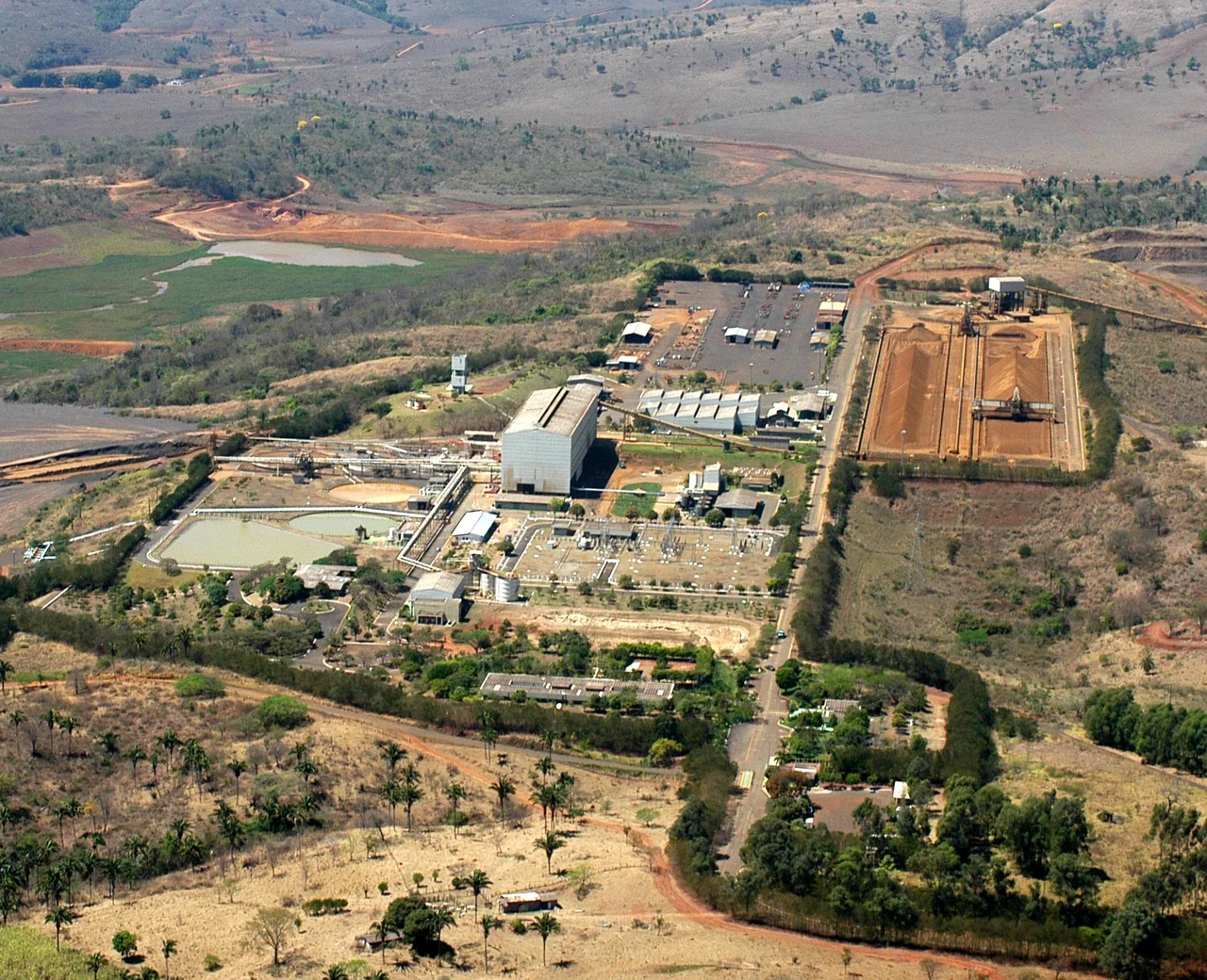 Complexo mínero-químico da empresa Fosfértil em Catalão.