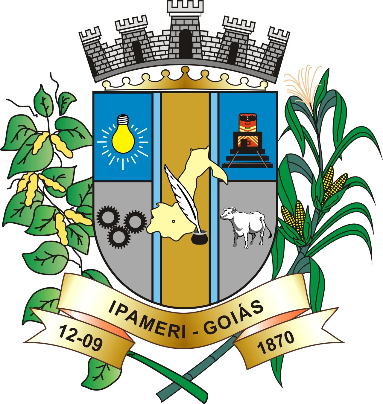 Coat of arms of the City of Ipameri, Goiás, Brazil