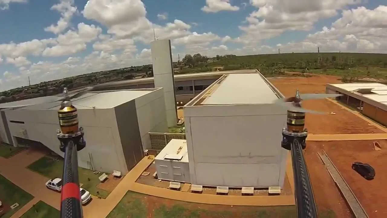 Imagem feita por um drone na UNB.