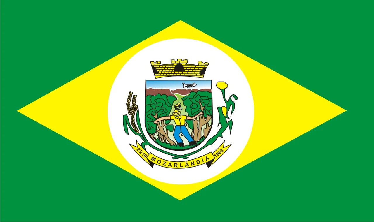 Bandeira oficial do Municipio de Mozarlândia