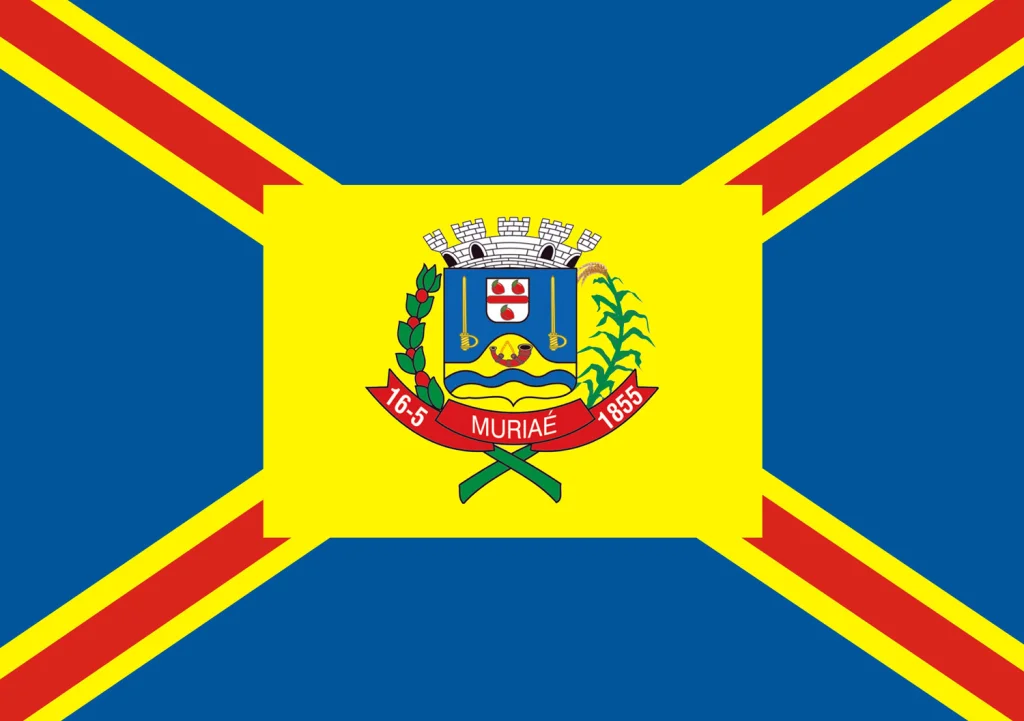 Flag of Muriaé, Minas Gerais, Brazil
