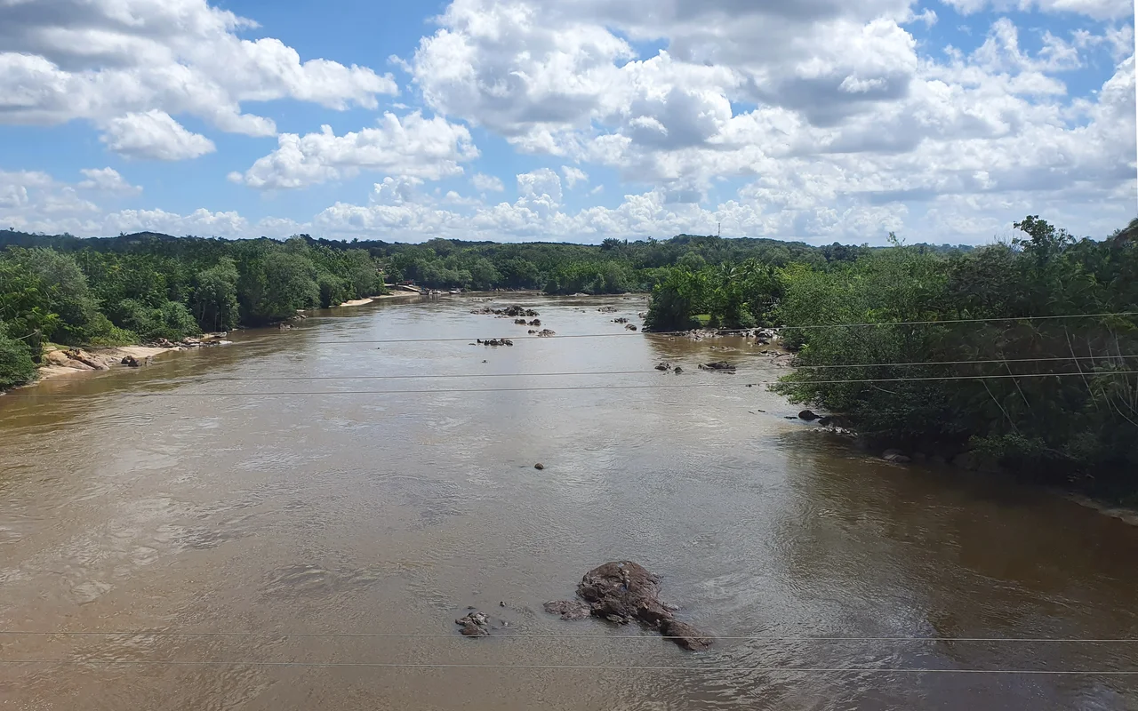 Munim River seen from highway MA-402, Maranhão, Brazil.