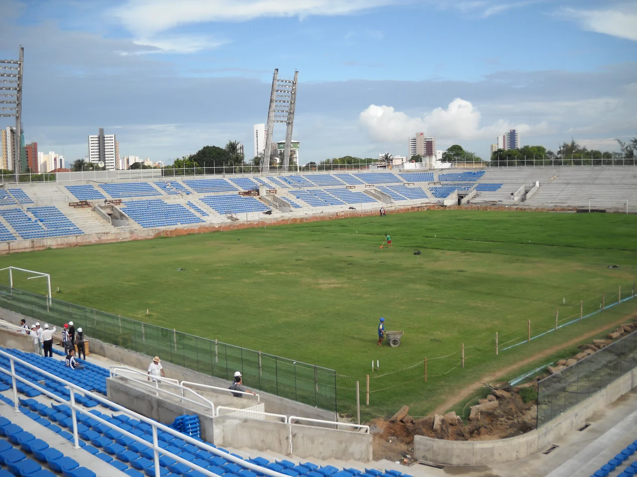 Estádio Presidente Vargas, em Fortaleza, Ceará, durante as reformas para se adequar ao Padrão FIFA.
