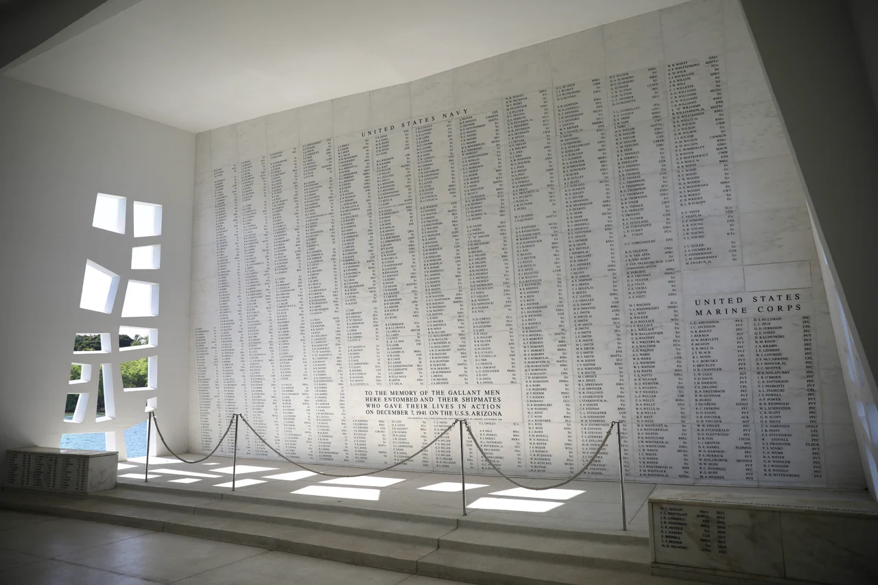 The USS Arizona Memorial, Pearl Harbor