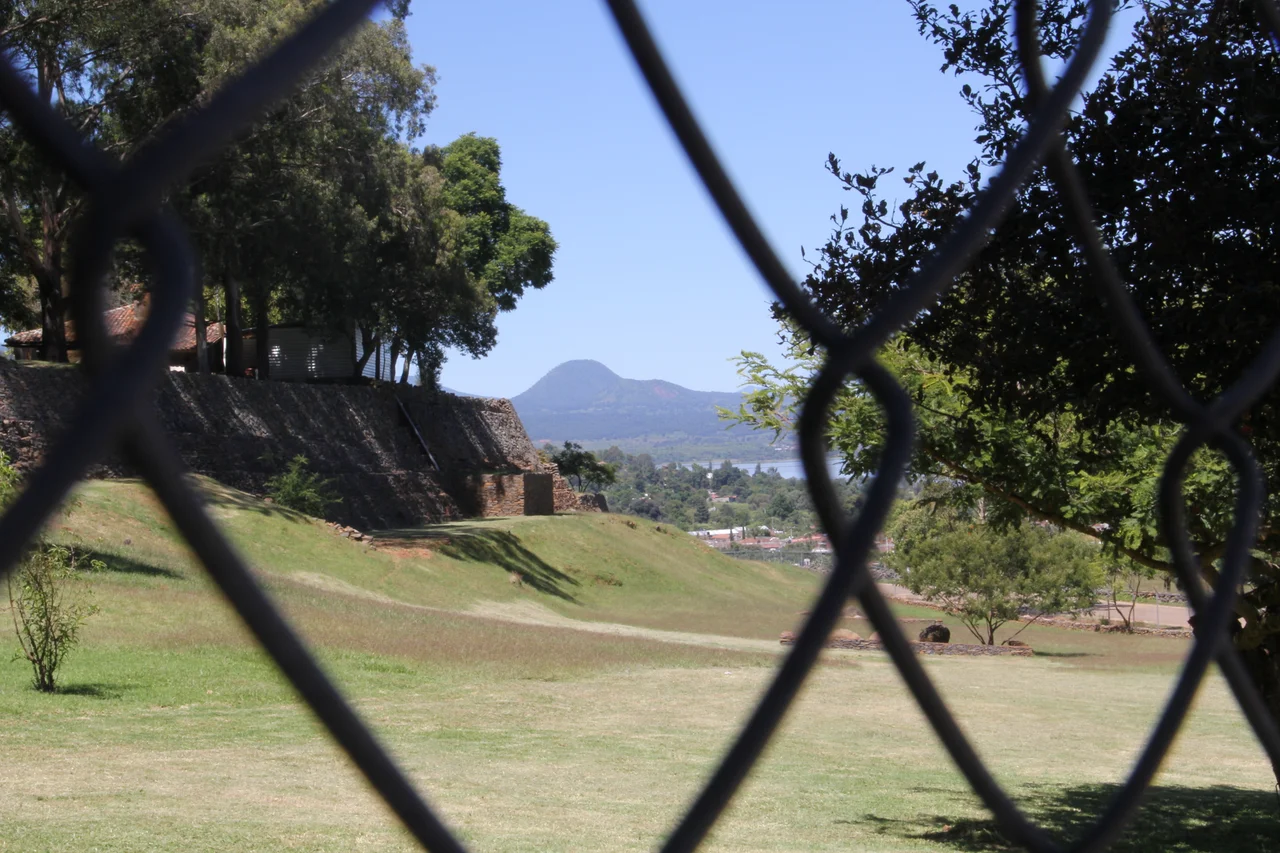 View of Lake Patzcuaro from the Tzintzuntzan archeological site