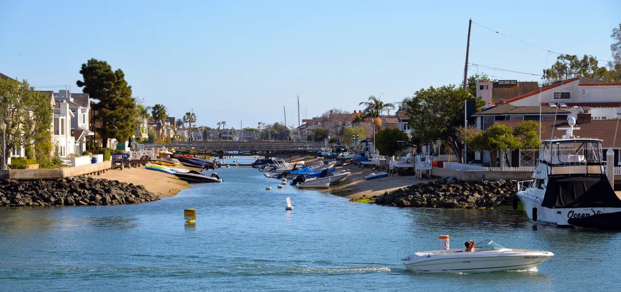 Grand Canal Waterway, Balboa Island, Newport Beach CA. photo D Ramey Logan