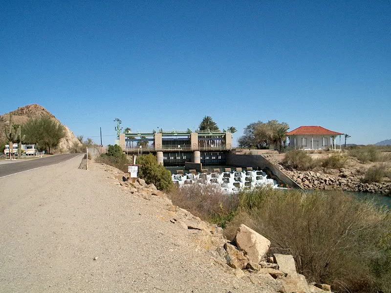 The Laguna Diversion Dam from downstream side.