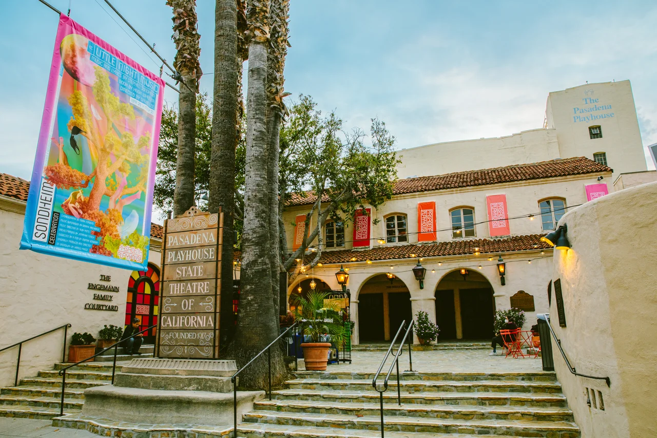 Outside Pasadena Playhouse &amp; Historic Courtyard
