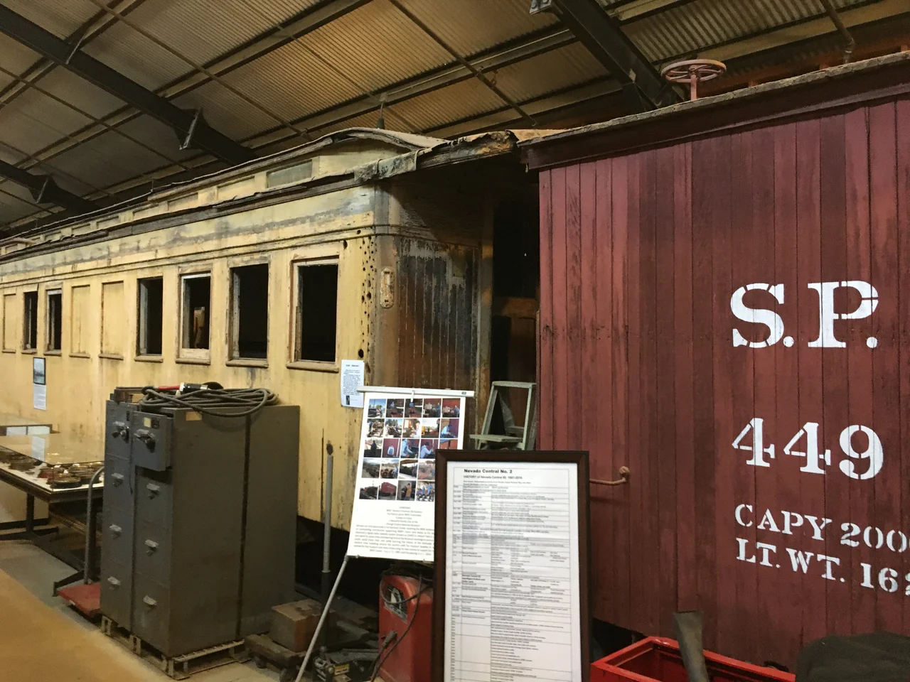 Southern Pacific Coach No. 39, at the Southern California Railway Museum. Built by Carter Brothers in 1881 for Southern Pacific subsidiary South Pacific Coast Railway. Converted into housing for railroad workers in 1909.