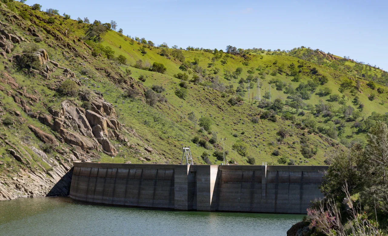 Monticello Dam spillway, Lake Berryessa
