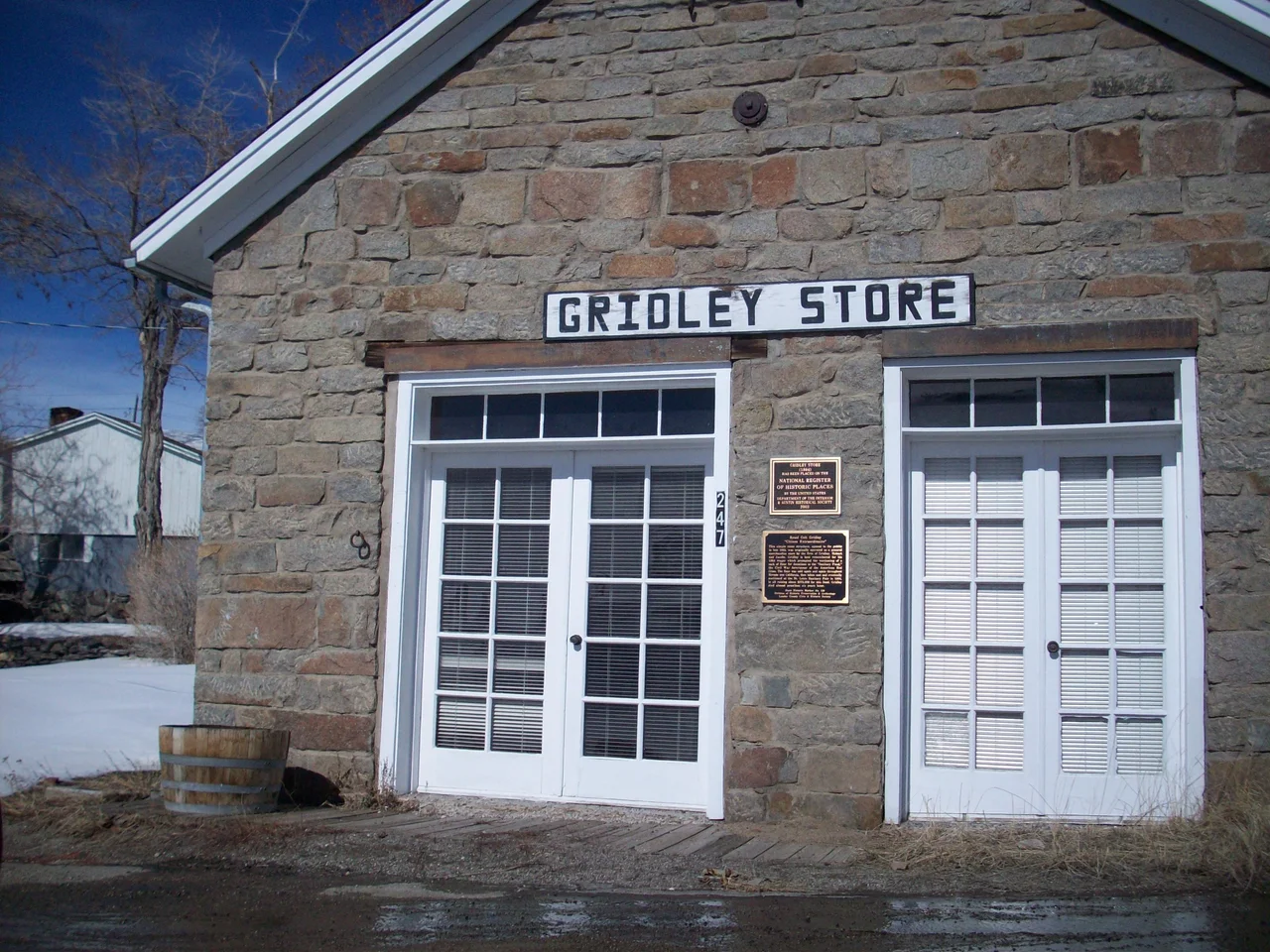 Reuel Colt Gridley's general store in Austin, Nevada.