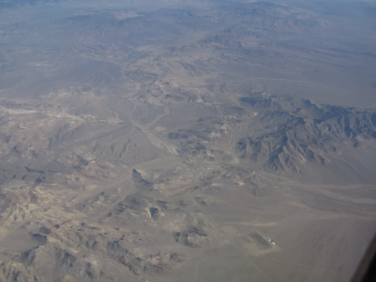 Beatty is a census-designated place (CDP) and town located on the Amargosa River in Nye County in the U.S. state of Nevada. It lies along U.S. Route 95 between Tonopah, about 90 miles (140 km) to the north, and Las Vegas, about 120 miles (190 km) to the southeast. State Route 374 connects Beatty to Death Valley National Park, about 8 miles (13 km) to the west. The population was 1,154 at the 2000 census.
Before the arrival of Euro-Americans in the 19th century, the region was home to groups of Western Shoshone. Established in 1905, the town was named after Montillus (Montillion), Murray "Old Man" Beatty, who settled on a ranch in the Oasis Valley in 1896 and became the town's first postmaster. With the arrival of the Las Vegas and Tonopah Railroad in 1905, Beatty became a railway center for the Bullfrog Mining District, including mining towns such as nearby Rhyolite. Starting in the 1940s, Nellis Air Force Base and other federal installations contributed to the town's economy as did tourism related to Death Valley National Park and the rise of Las Vegas as an entertainment center.
Beatty is home to the Beatty Museum and Historical Society, a casino, and hundreds of motel rooms and recreational vehicle spaces. The ghost town of Rhyolite and the Goldwell Open Air Museum, a sculpture park, are about 4 miles (6 km) to the west, and Yucca Mountain and the Nevada Test Site are about 18 miles (29 km) to the east.
en.wikipedia.org/wiki/Beatty,_Nevada

en.wikipedia.org/wiki/Wikipedia:Text_of_Creative_Commons_...