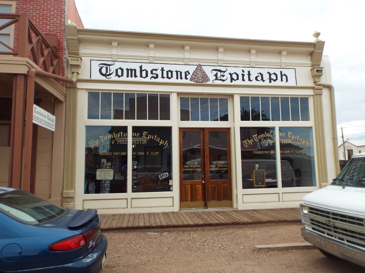 Tombstone Epitaph Building-1880-in Tombstone, Arizona