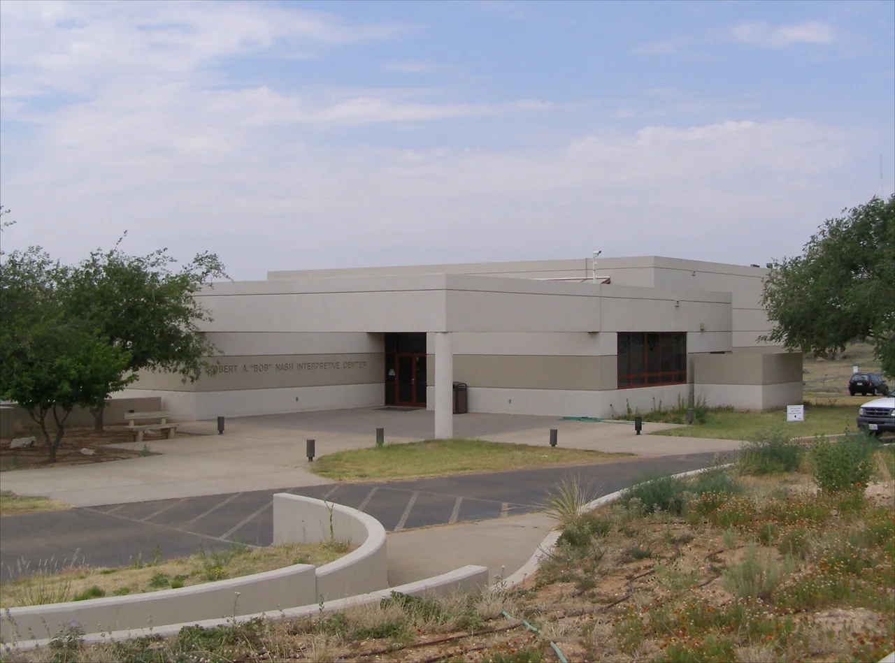 Visitor Center at Lubbock Lake Landmark in Lubbock, Texas, U.S..