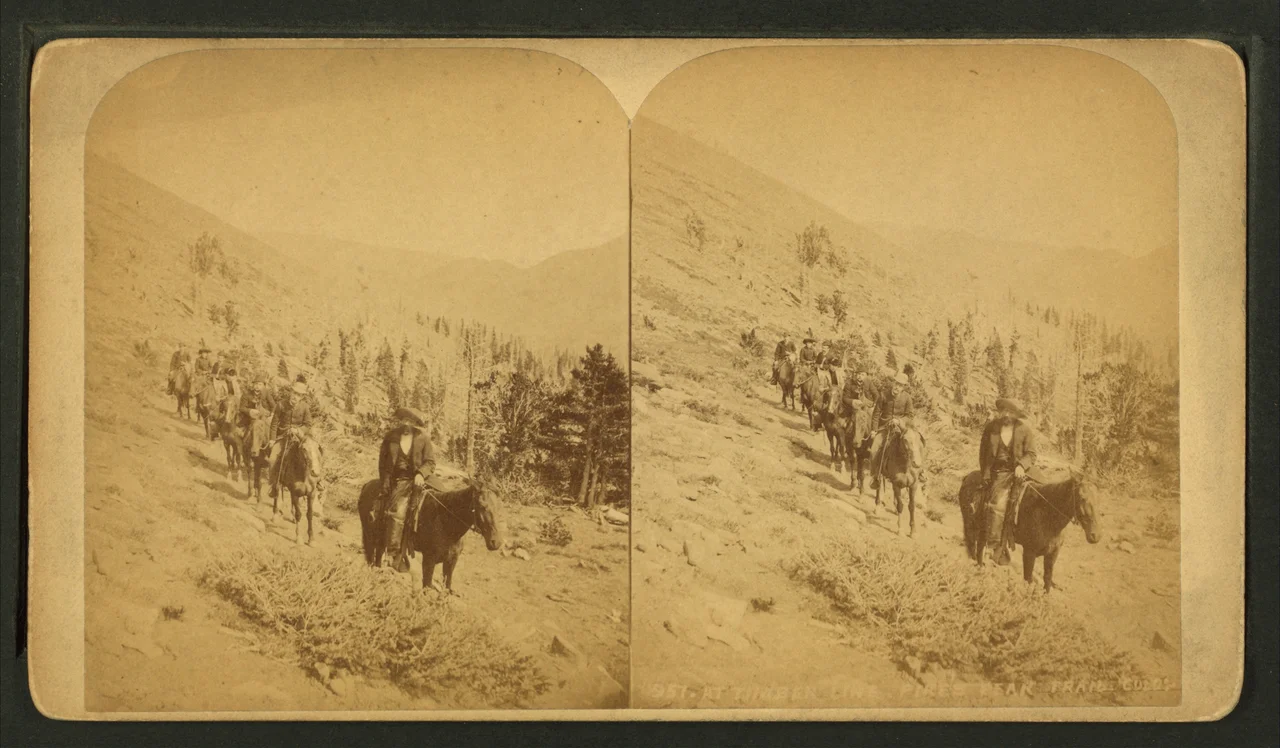 At timber line, Pike's Peak trail. Colo, by Martin, Alexander, d. 1929.jpg