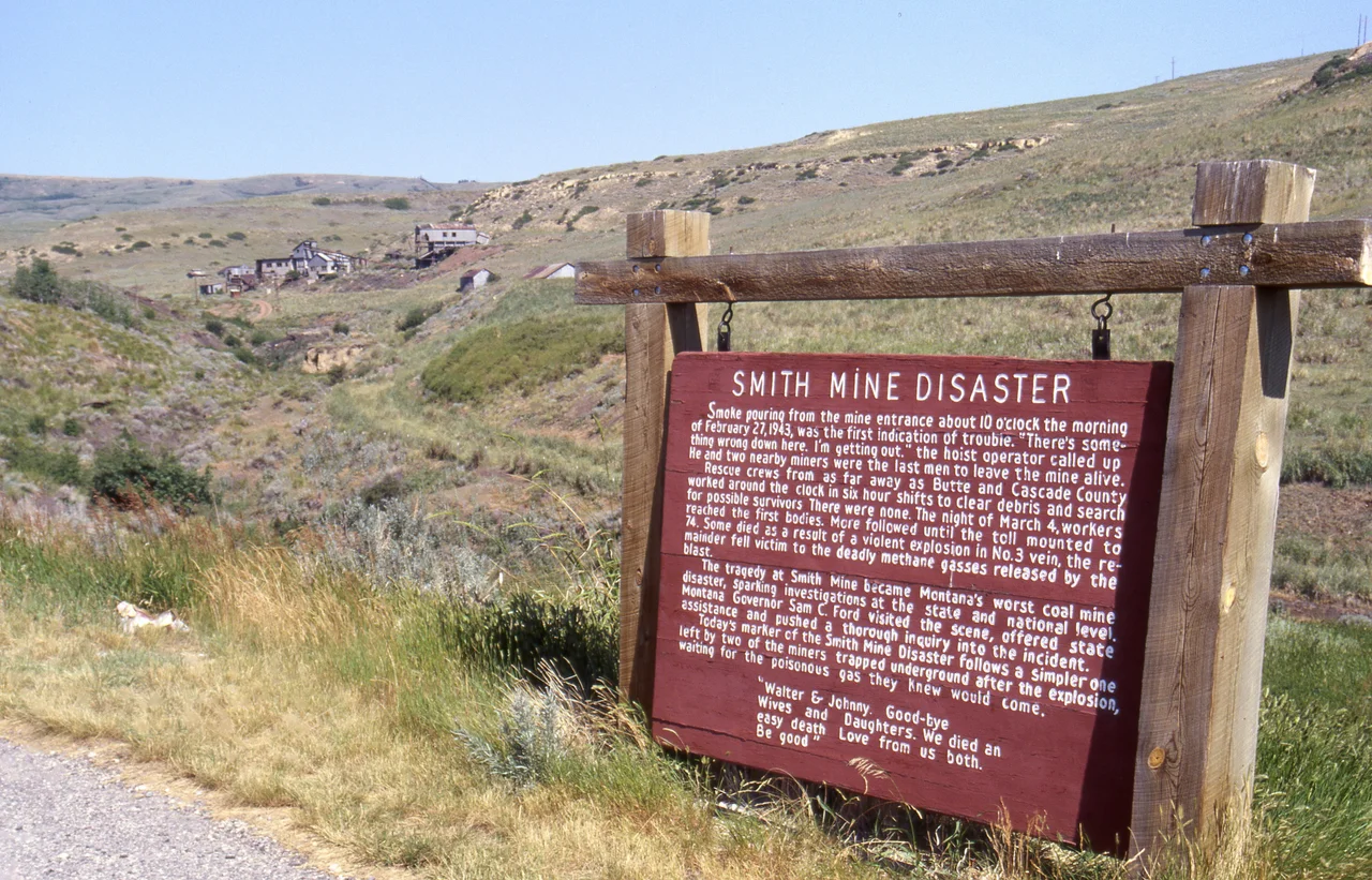 Site of the Smith Mine Disaster, Red Lodge, Montana, USA