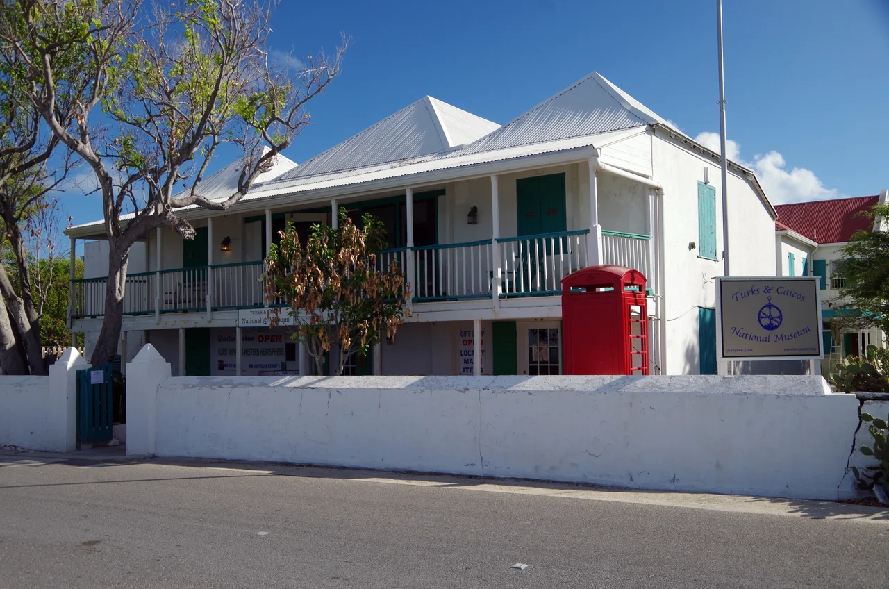 The Turks &amp; Caicos National Museum is located in a colonial-era Guinep House on Front Street in the capital of Cockburn Town, on Grand Turk island.