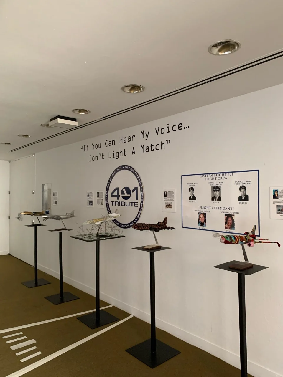 An exhibit at HistoryMiami to pay tribute and memorialize the Eastern Air Lines 401 crash.