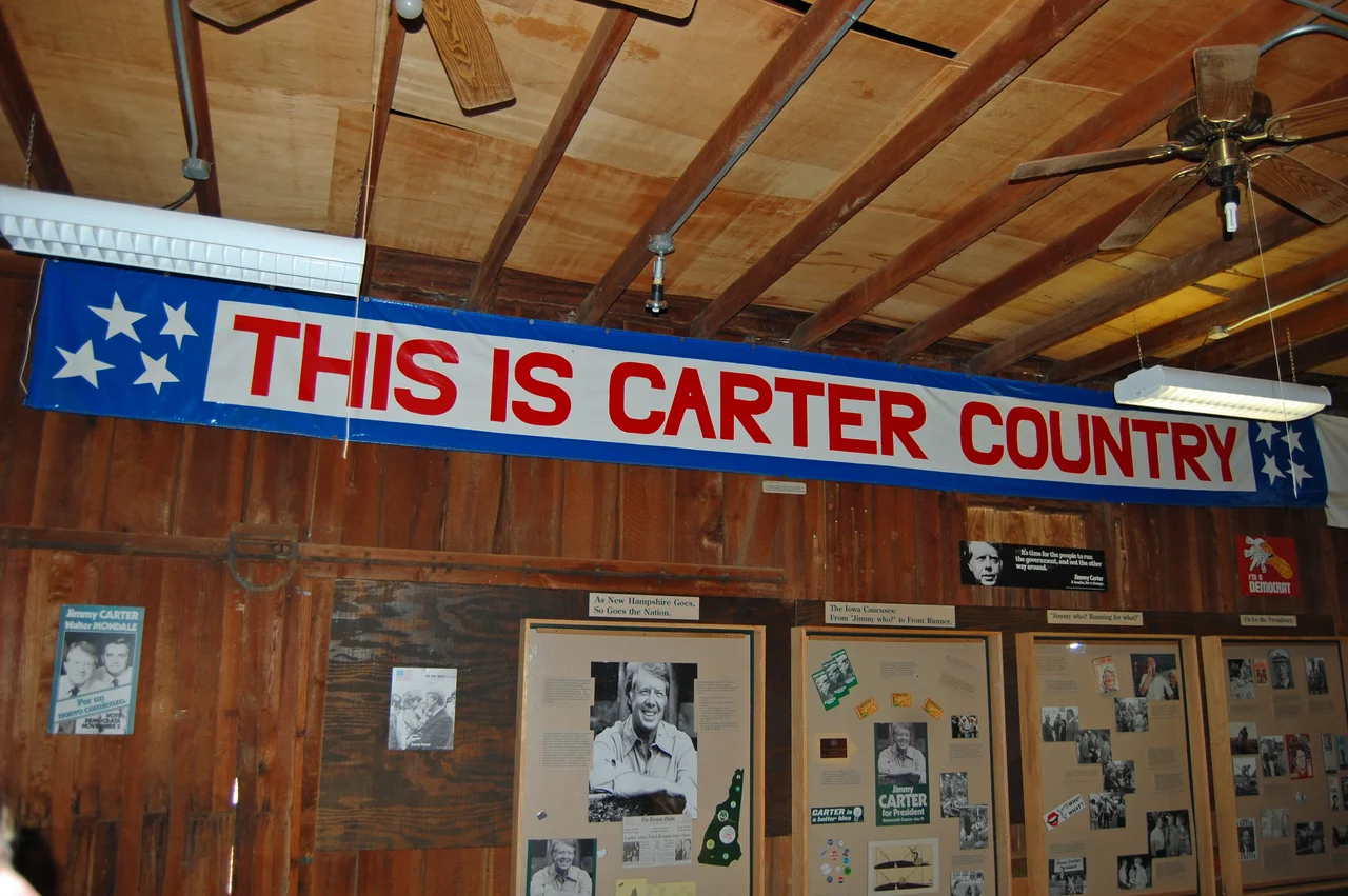 Inside the Jimmy Carter campaign headquarters, Plains, Georgia, US