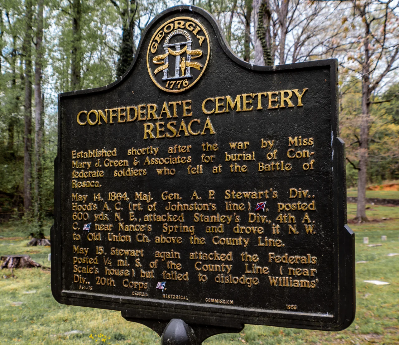 Geary's 2nd brigade attacking the confederates at the battle of Resaca