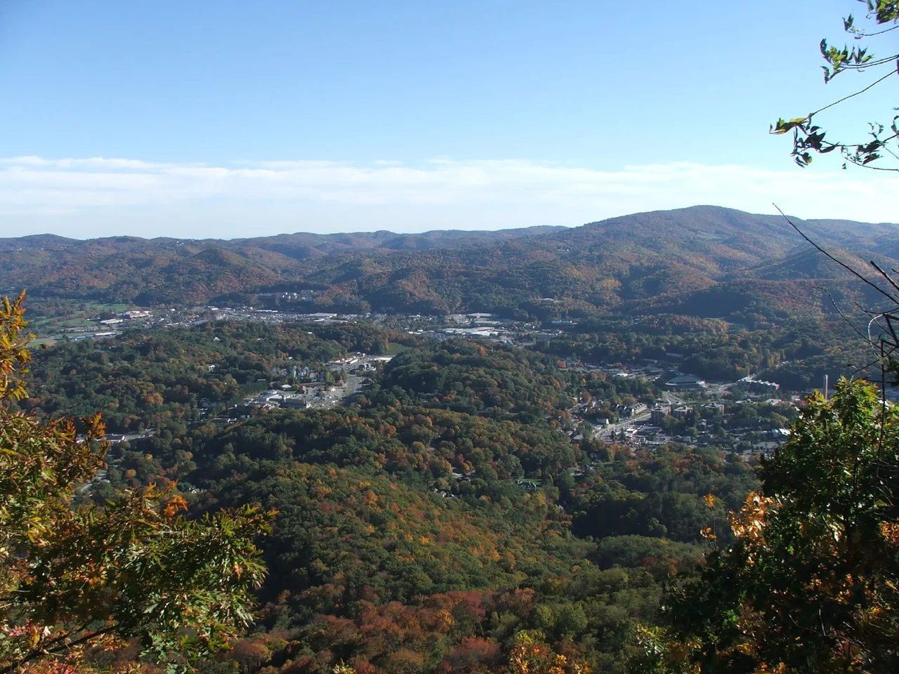 Boone, North Carolina, seen from Howard's Knob.