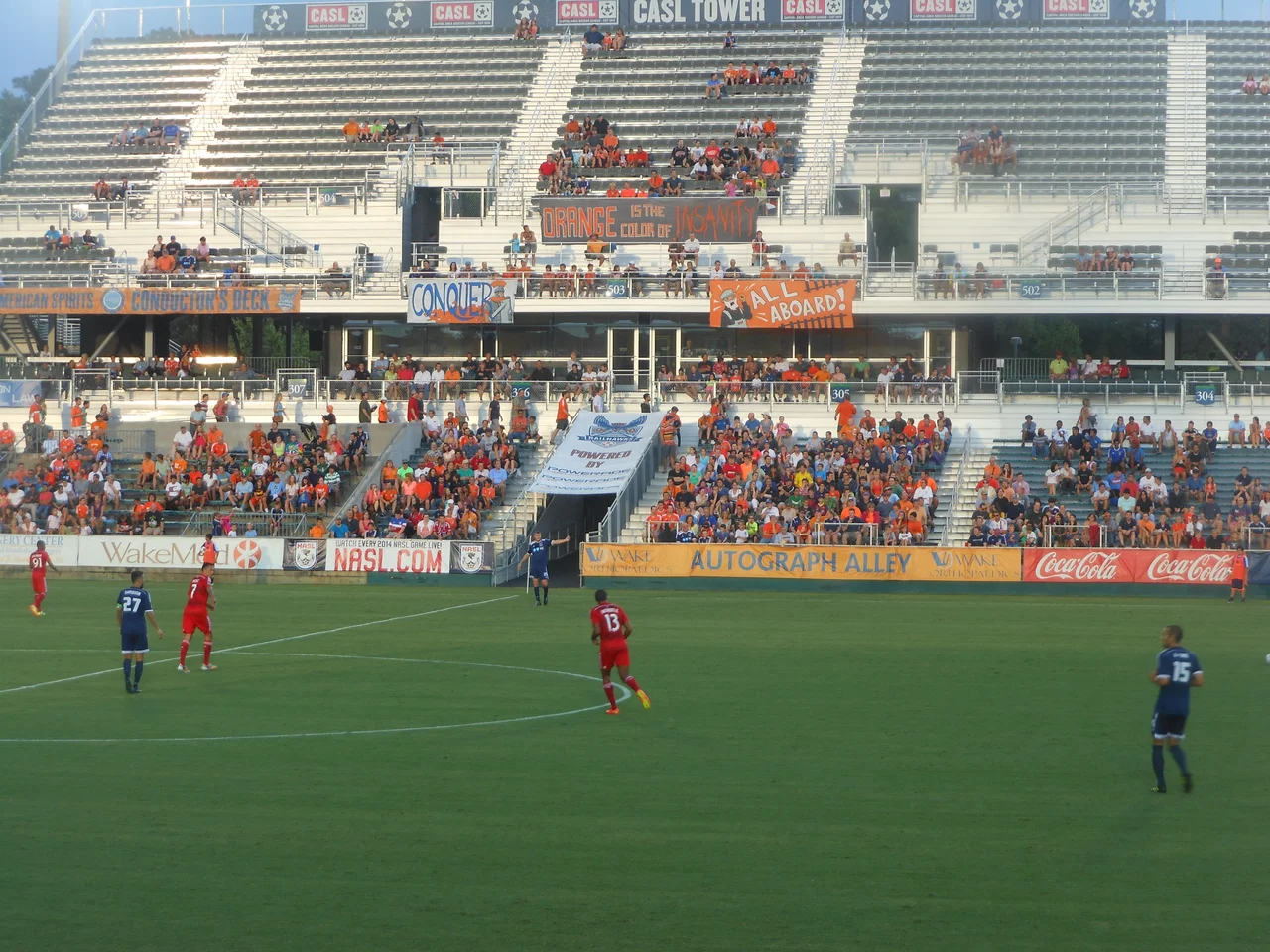 Carolina Railhawks vs. F.C. Dallas in a U.S. Open Cup match at WakeMed Soccer Park of Cary, NC