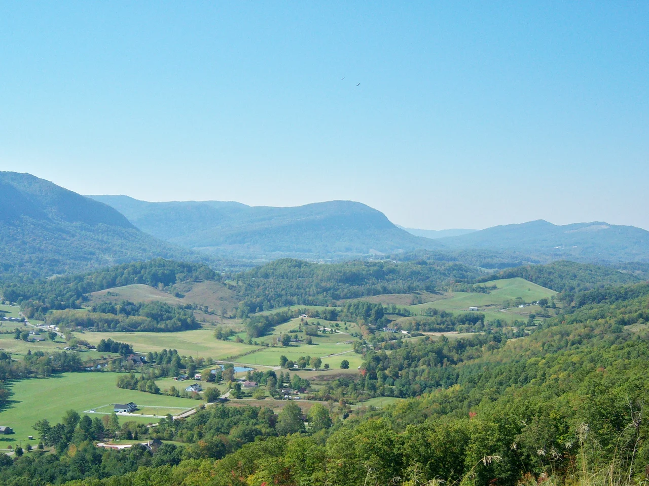 Powell Valley, as viewed from Benges Gap in Wise County, Virginia.