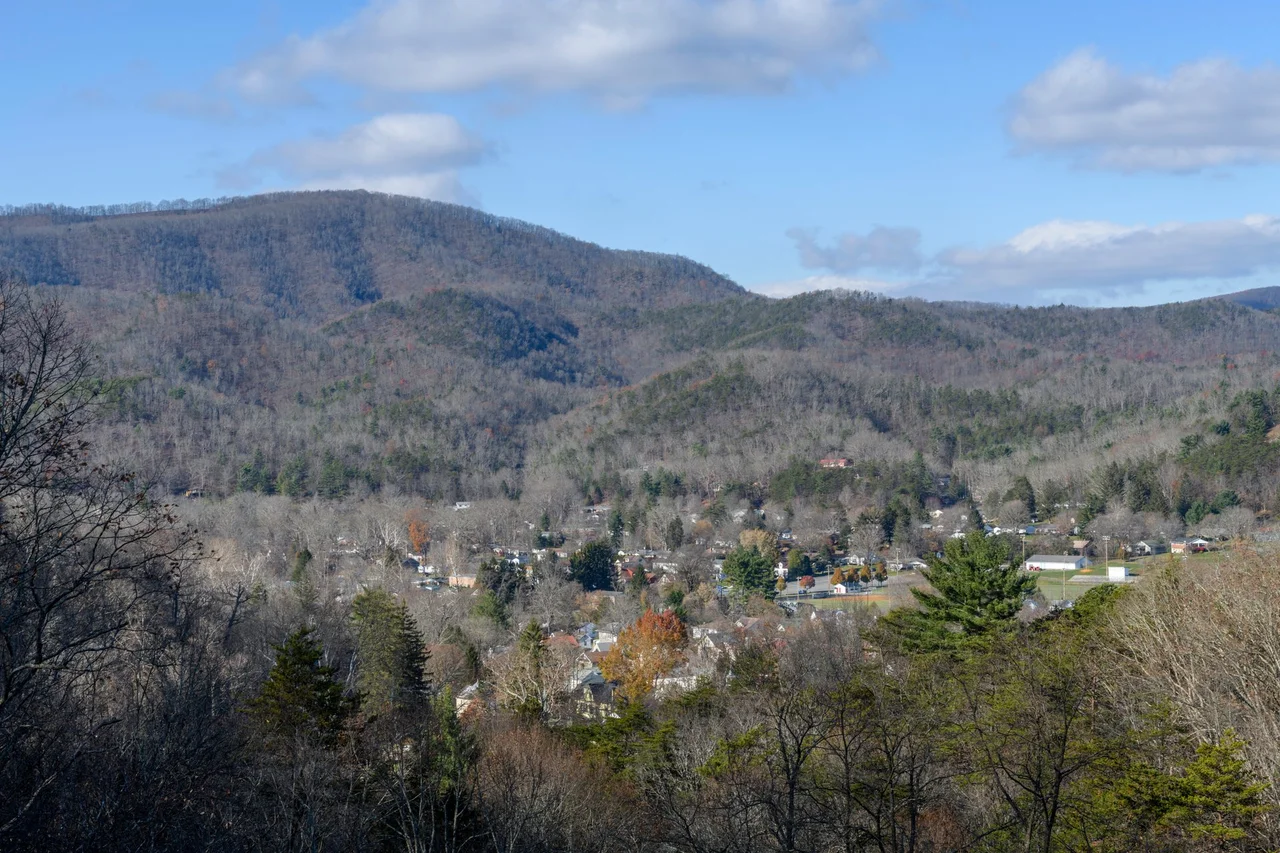White Sulphur Springs Valley, West Virginia. Taken from the West Virginia Welcome Center on I-64 West.