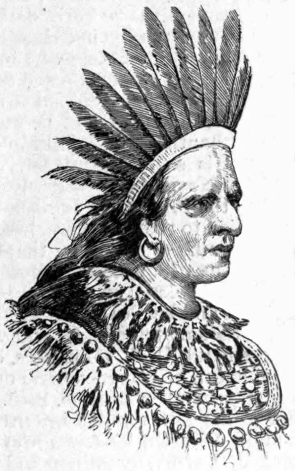 Portrait of Oneida chief Swatane (a.k.a. Shikellimy)
