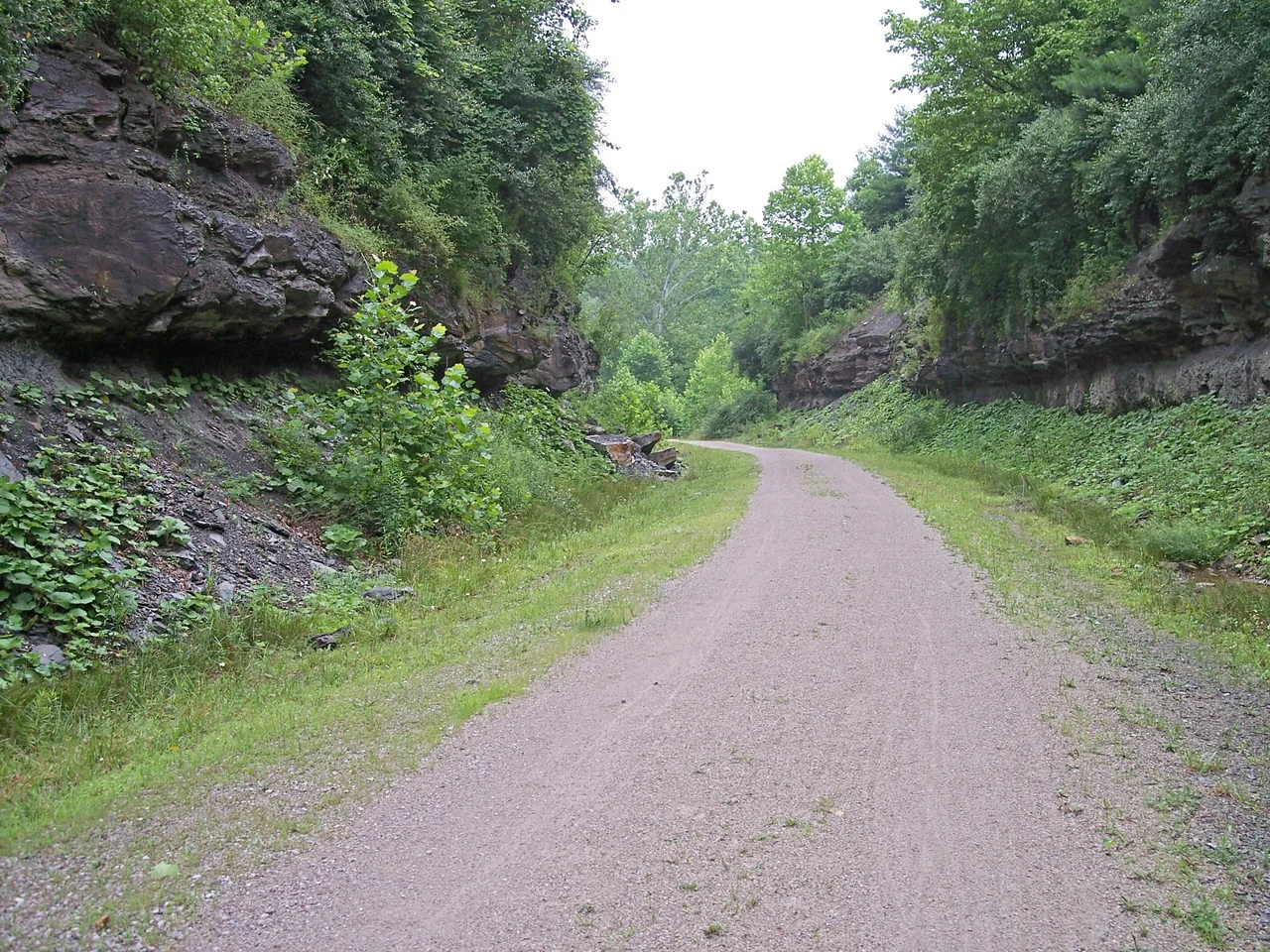 The North Bend Rail Trail east of Cairo, West Virginia