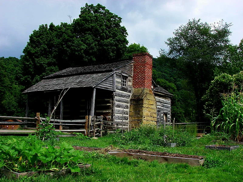located in Jackson's Mill, WV
garden in foreground