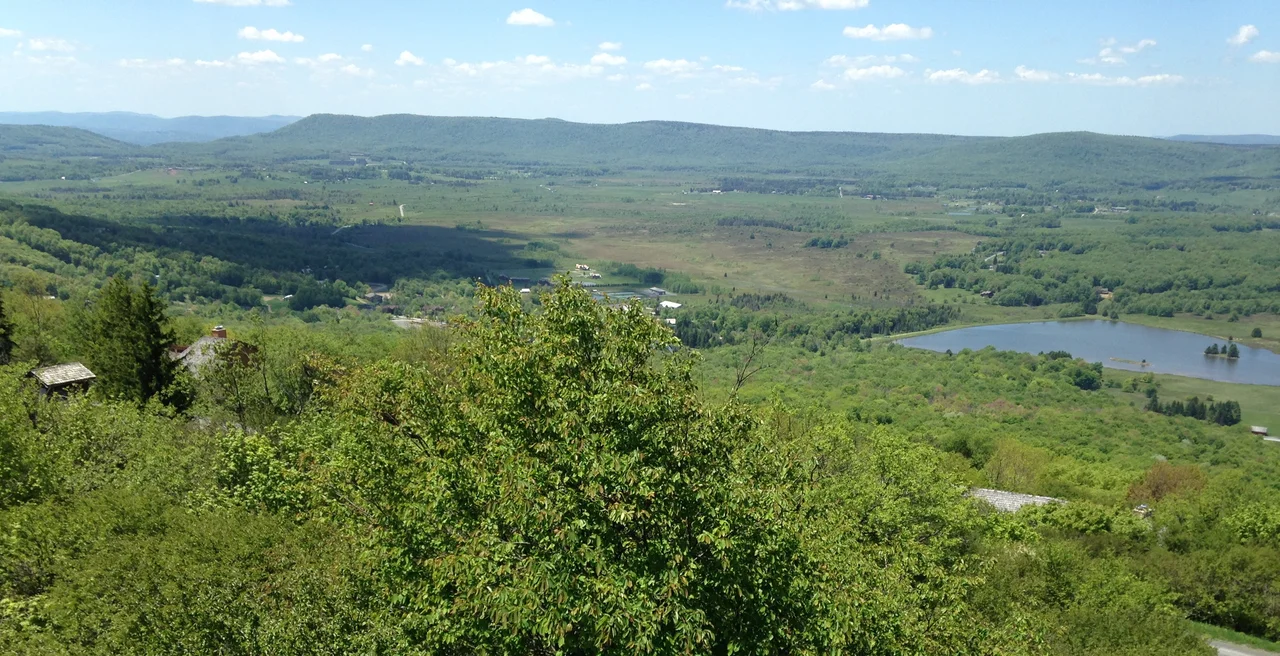 The southern end of Canaan Valley, Tucker County, West Virginia, USA. Photo taken from atop Harmon Knob.
