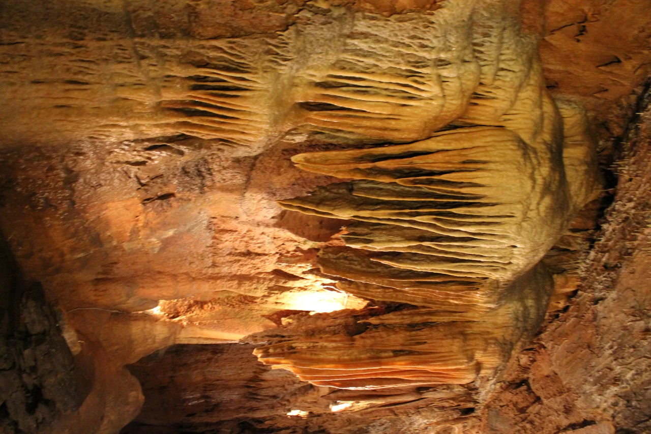 Picture taken inside Smoke Hole Caverns