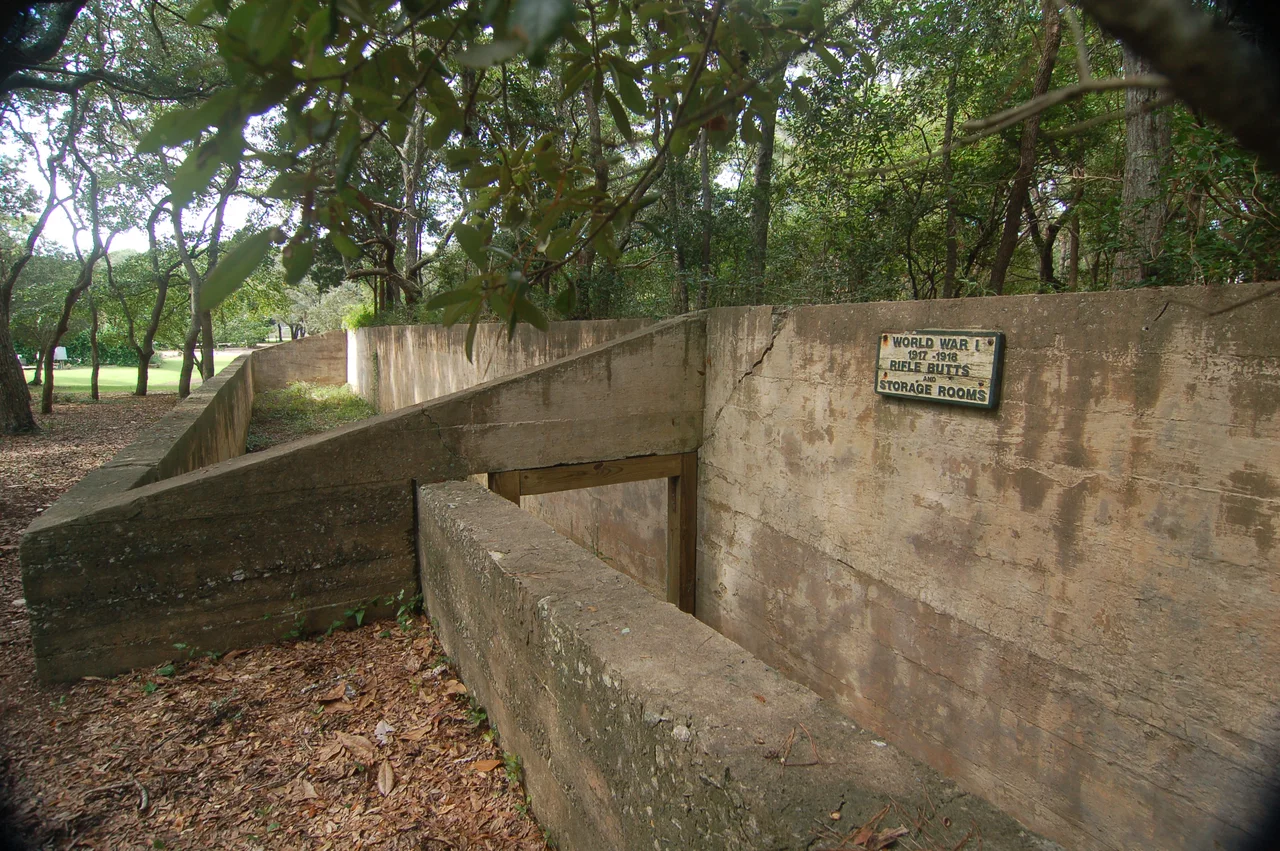 View of the Rifle Pits looking west.