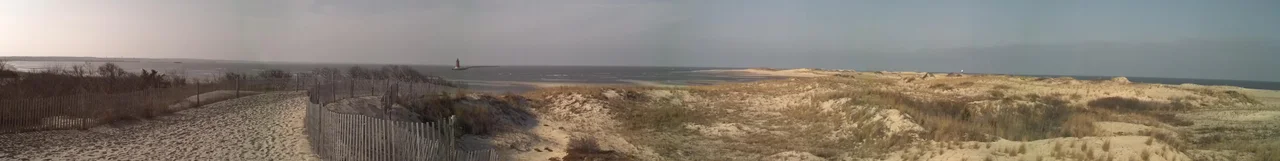Panorama in Cape Henlopen State Park, Delaware.
