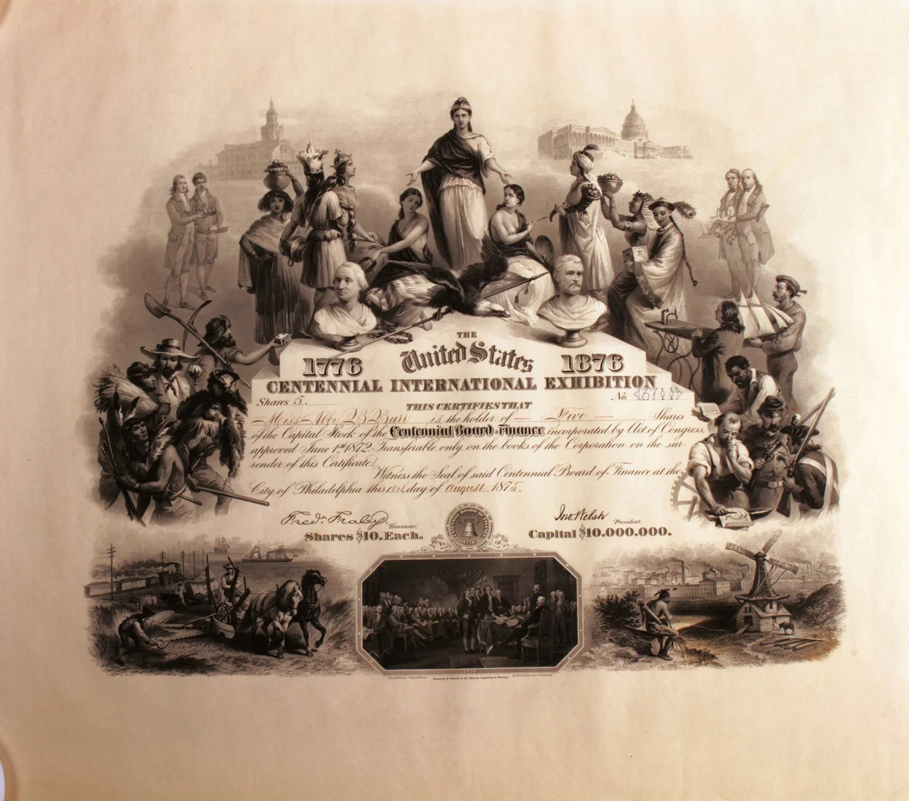 Opening day ceremonies at the Centennial Exhibition at Philadelphia, PA May 10, 1876.