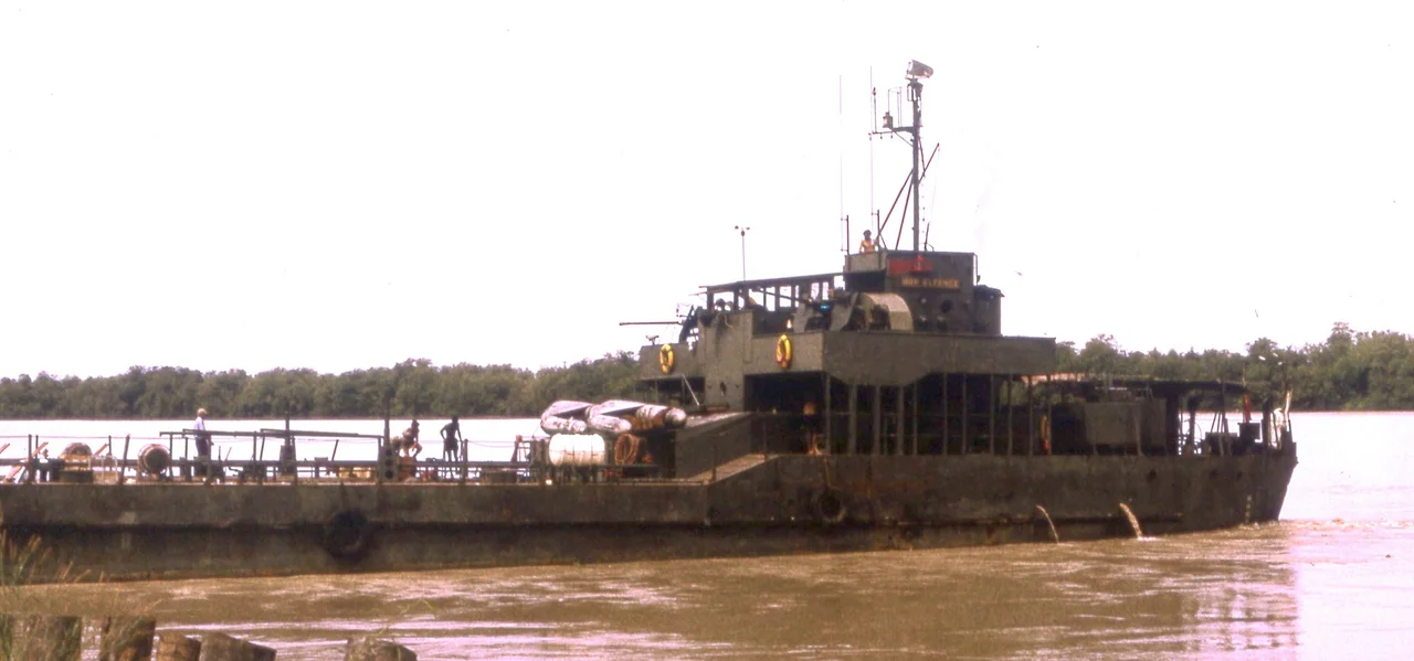 Portuguese landing craft LDG101 Alfange in 1973
