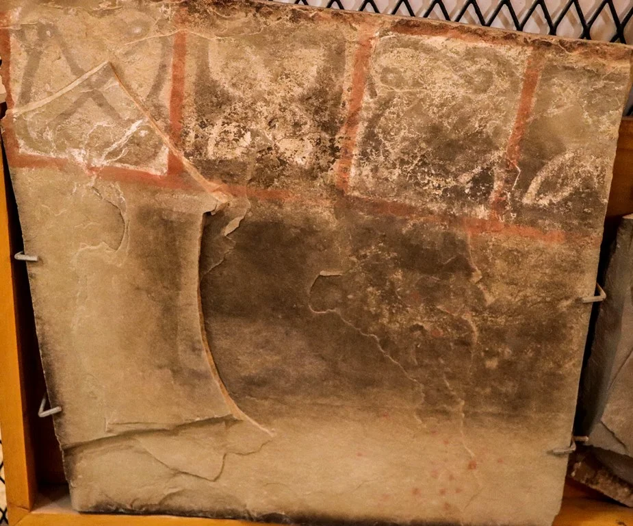 National Museum Nouakchott: Epigraphic shale plate from Koumbi Saleh bearing religious formulae and geometric decorations
