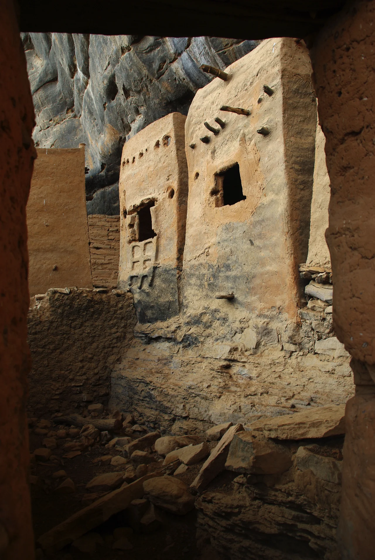 Tellem village (Teli) in the Bandiagara Escarpment, Mali