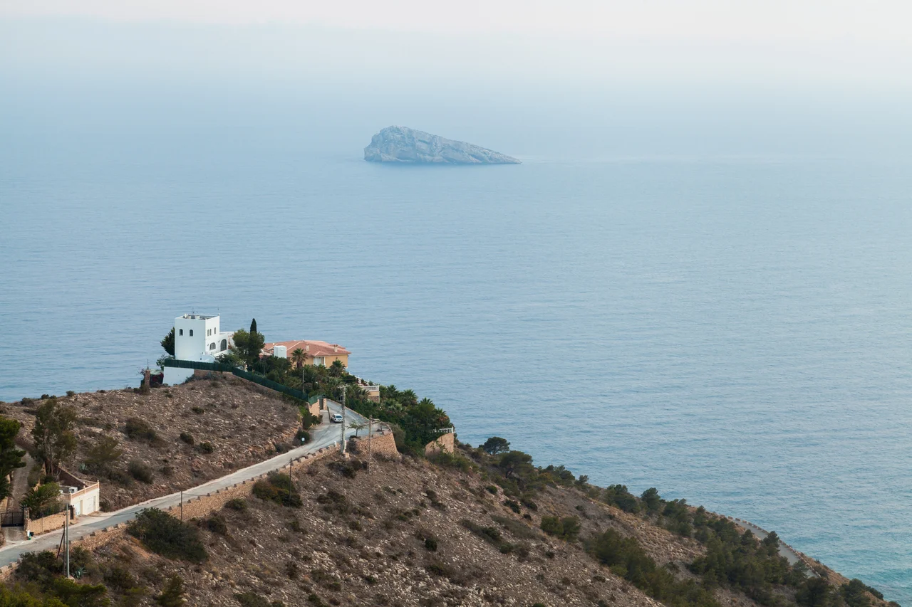 Benidorm Island — in the Costa Blanca region of the Land of Valencia, eastern Spain.