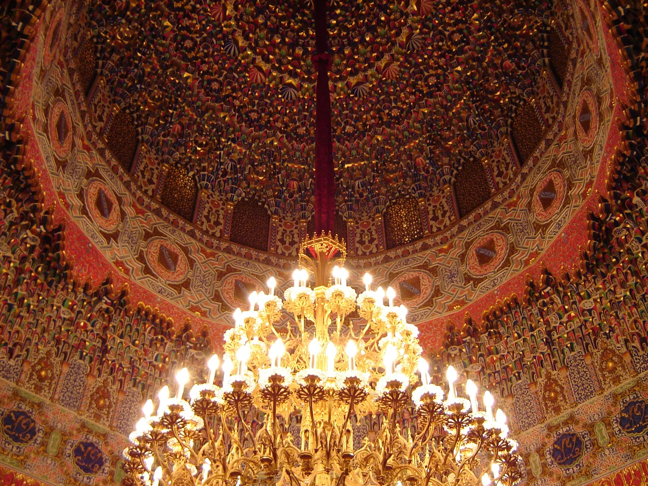 Detail of the interior of the Royal Palace of Aranjuez (Community of Madrid, Spain).